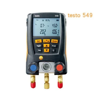 Digital Testo 549 Refrigeration Manifold HVAC Gauge Meter System Measuring Kit - Picture 1 of 9