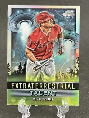 Mike Trout 2024 Topps Cosmic Chrome EXTRATERRESTRIAL TALENT Refractor #ET-10 - Image 1 of 2