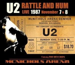 U2 Rattle and Hum in Denver, Colorado 1987 November 7 & 8th LTD 4CD - Bild 1 von 3