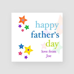 Tarjeta personalizada hecha a mano para el día del padre papá estrellas suegro moderno - Imagen 1 de 6