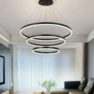 LED Pendant Light Hotel Chandelier Light Kitchen Lamp Living Room Ceiling Lights - Picture 1 of 11