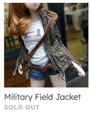 Chaqueta de campo militar 2018 muñeca inteligente descontinuada 1/3 BJD Cultura Japón Foto 1 de 4