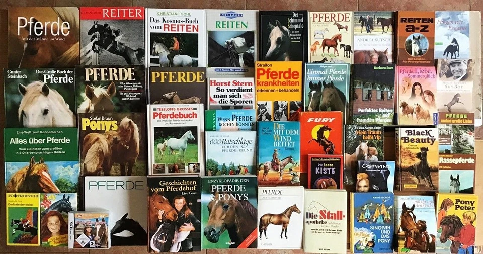 42 Pferdebücher Pferde Reiten Kinder-Jugend Mädchen Pferdesport Pony Reitsport,  - Bild 1 von 1