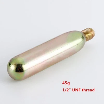 45g 1/2" Thread CO2 Cartridge CO2 Cylinder for Airbag Vest4 Jacket Inflatable - Image 1 of 4