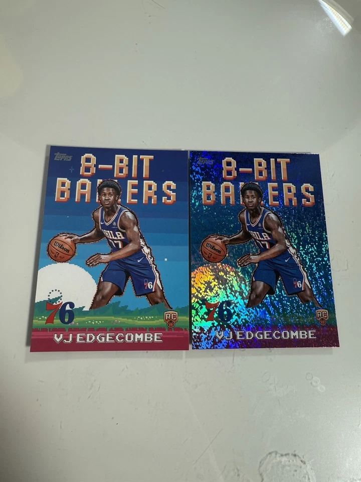 VJ Edgecombe 8-Bit Ballers Topps Basketball 2025/26 Foil SP RC 76ers Rookie RC - Image 1 of 1