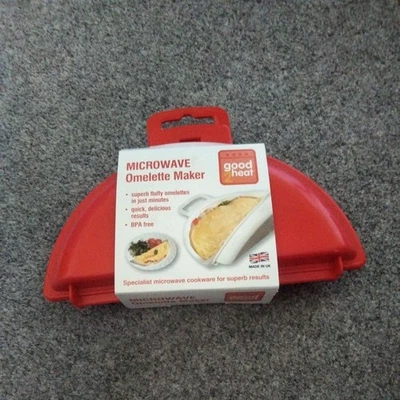 good2heat Mikrowelle Eier Omelett Maschine Rot 18 x 4 x 12 cm Brandneu - Bild 1 von 4