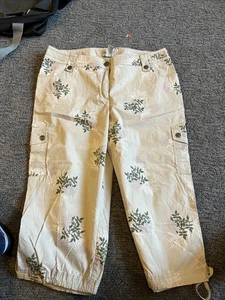 Chico’s The Ultimate Fit Stretch Baumwolle Cargo kurze Hose hellbraun Größe 2,5 - Bild 1 von 6