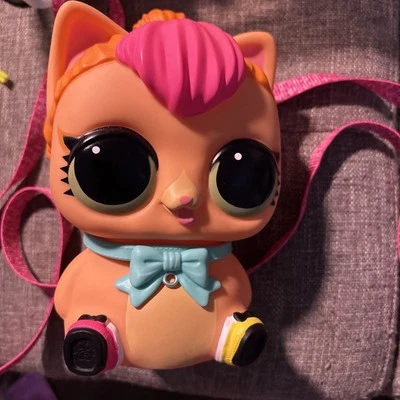 LOL Surprise Biggie Pet Neon Kitty Plastic Bank Backpack - Image 1 of 4