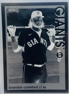 2022 Topps Archives Snapshots Brandon Crawford #29 Negative /25 - Image 1 of 2