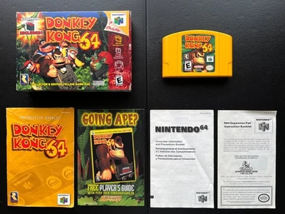Donkey Kong 64 CIB - Nintendo 64 N64 - 100% Complete with Box, Manual, Inserts - Image 1 of 4