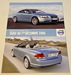 Brochure de Vente  VOLVO C70  - Décembre  2006 - Bel Etat. - Picture 1 of 5