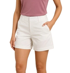 Pantaloncini da golf Nike Dri Fit da donna Victory bianchi a vita media performance taglia M nuovi con etichette - Foto 1 di 16