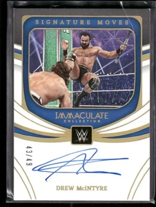 2022 Immaculate WWE Drew McIntyre #SM-DMI Signature Moves Autograph /49 - Picture 1 of 2