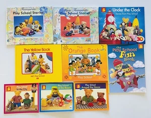 Lot x 9 Play School Books Australia ABC TV Book Orange/Yellow/Fun Book Stories - Picture 1 of 24