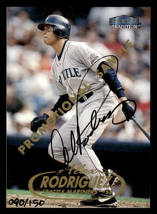 Alex Rodriguez 1998 Ultra 090/150 #100 Promo Sample Auto SP - Picture 1 of 2