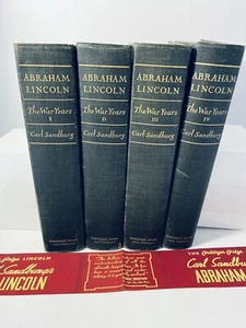 Abraham Lincoln The War Years by Carl Sandburg (1939) 4 Volume Set - Imagen 1 de 11