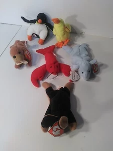 Ty Teenie Beanie Babies Lot Of 6 With Tag - Picture 1 of 1