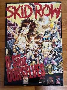 Skid Row B-Side Ourselves Original 1992 Promo Poster 20x29 Never Hung - Picture 1 of 7