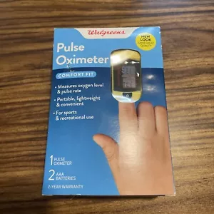 Oxímetro de pulso Walgreens ajuste cómodo amarillo caja abierta nuevo - Imagen 1 de 4