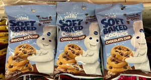 Snacks, Chocolate Chip Cookies, Lot Of 3 - 3oz Bags) Pillsbury Mini - Picture 1 of 1