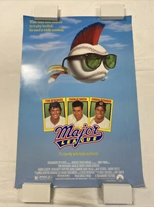 1989 MAJOR LEAGUE ROLLED ORIGINAL 27x40 UNUSED ONE SHEET MOVIE POSTER INDIANS - Picture 1 of 10