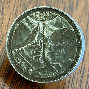 Chile, Medal die, Encuentro de 2 mundos 1492-1992, rare! pin not included - Picture 1 of 5