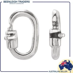 Sterling Silver LINK LOCK JUMP RINGS - For Easy Jewellery Repairs Brand New - Imagen 1 de 10