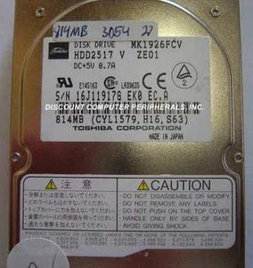 815MB MK1926FCV 2.5" 12.7MM IDE Drive Toshiba HDD2517 Tested Our Drives Work - Picture 1 of 1