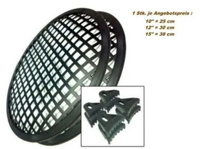 Lautsprechergitter Grill Schutzgitter 30cm 12" Abdeckung für Subwoofer Metall - Bild 1 von 1