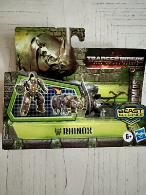 New ~ “Transformers-Rise of the Beasts”~Battle Changer~ Rhinox Figure~Hasbro~Toy - Image 1 of 4