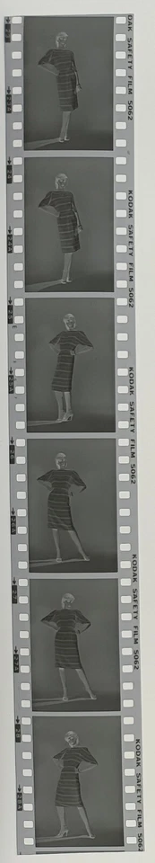 6 negatives pretty young woman black 24x35mm by professional photographer abx-hk46-5 - Image 1 of 1