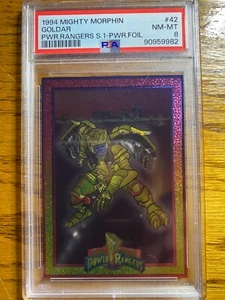 1994 Mighty Morphin Power Rangers Series 1 Power Foil PSA 8 Goldar #42 - Picture 1 of 1