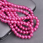 1 Strand Round 3mm 4mm 6mm 8mm 10mm 12mm Wholesale Imitation Pearl Glass Beads