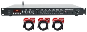 Rockville PPA53 Preamp Pro 1U Pre-Amplifier w/Bluetooth/USB Interface+XLR Cables - Picture 1 of 12