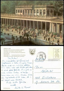 Postal Karlsbad Karlovy Vary Collonade 1967 - Imagen 1 de 3