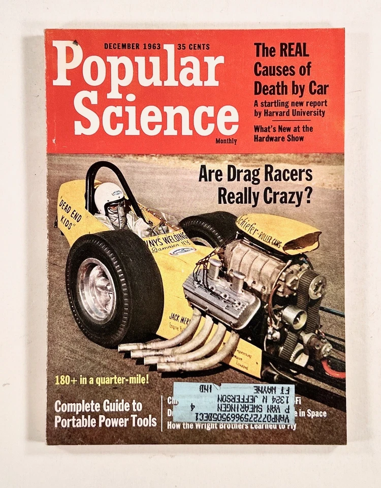 1963 Dec POPULAR SCIENCE Guide to Portable Tools ROTARY ENGINE Wernher von Braun - Image 1 of 4