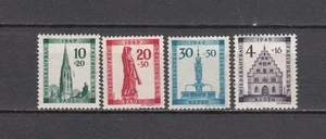 Germany 1949 French Zone Baden Mi 38-41, Sc 5NB5-5NB8 MNH - Picture 1 of 2