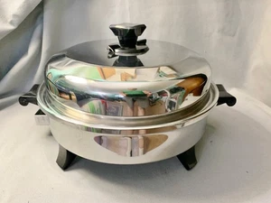 HEALTH CRAFT 12" K7273 Liquid Oil Core Stainless Steel Electric Skillet Control - Picture 1 of 12