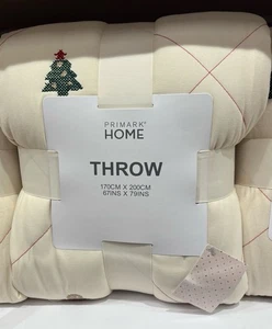 Christmas Themed Stitched Quilted Throw - Picture 1 of 4