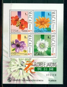 Macau Stamps 1993 Flower and Garden Stamp S/S - Picture 1 of 2