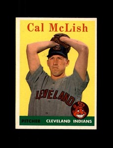 1958 Topps Baseball #208 Cal McLish (Indians) NM