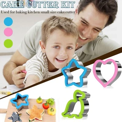 Kinder Mittagessen Sandwich Schneider Kuchen Brot Toast Kekse Keks Maschine Form Form - Bild 1 von 4