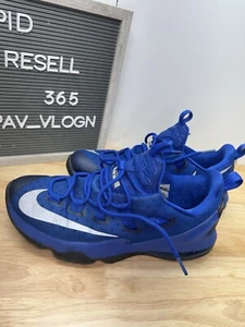 Nike LeBron XIII 13 Basketball Sneakers 831925-400 Blue w/Silver Men Size 13 - Picture 1 of 11