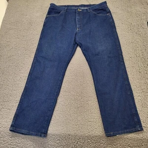 Pantalones de mezclilla Wrangler para hombre calce regular lavado oscuro pierna recta 38x30 85900DW - Imagen 1 de 13