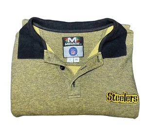 Pittsburgh Steelers Men's Antigua Olive Green Tall Polo Shirt Size XL - Picture 1 of 6