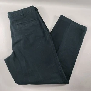 Farah Khakis Black Flat Front Chino Pants Mens Size Actual 30x28 - Picture 1 of 7