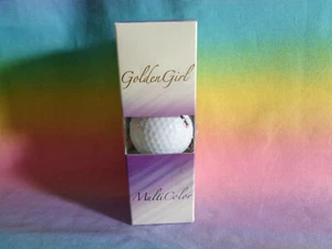 RAM "Golden Girl" Golf Balls Pack of 3 White New  - Imagen 1 de 5