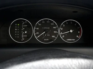 Für Nissan Primera P10 W10 90-98 Chrom Stärke Verkleidung Zifferblatt Ringe polierte Legierung x3 - Bild 1 von 9