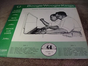 Boogie Woogie Kings Vol 9 ALBERT AMMONS, PETE JOHNSON, MEADE LUX LEWIS LP  - Picture 1 of 18