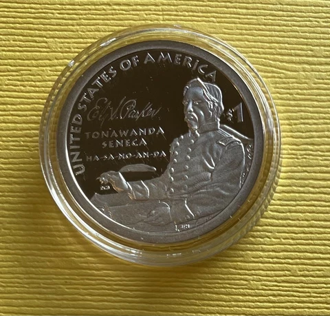2022 S PROOF SACAGAWEA Dollar sold in air-tite Capsule Cover